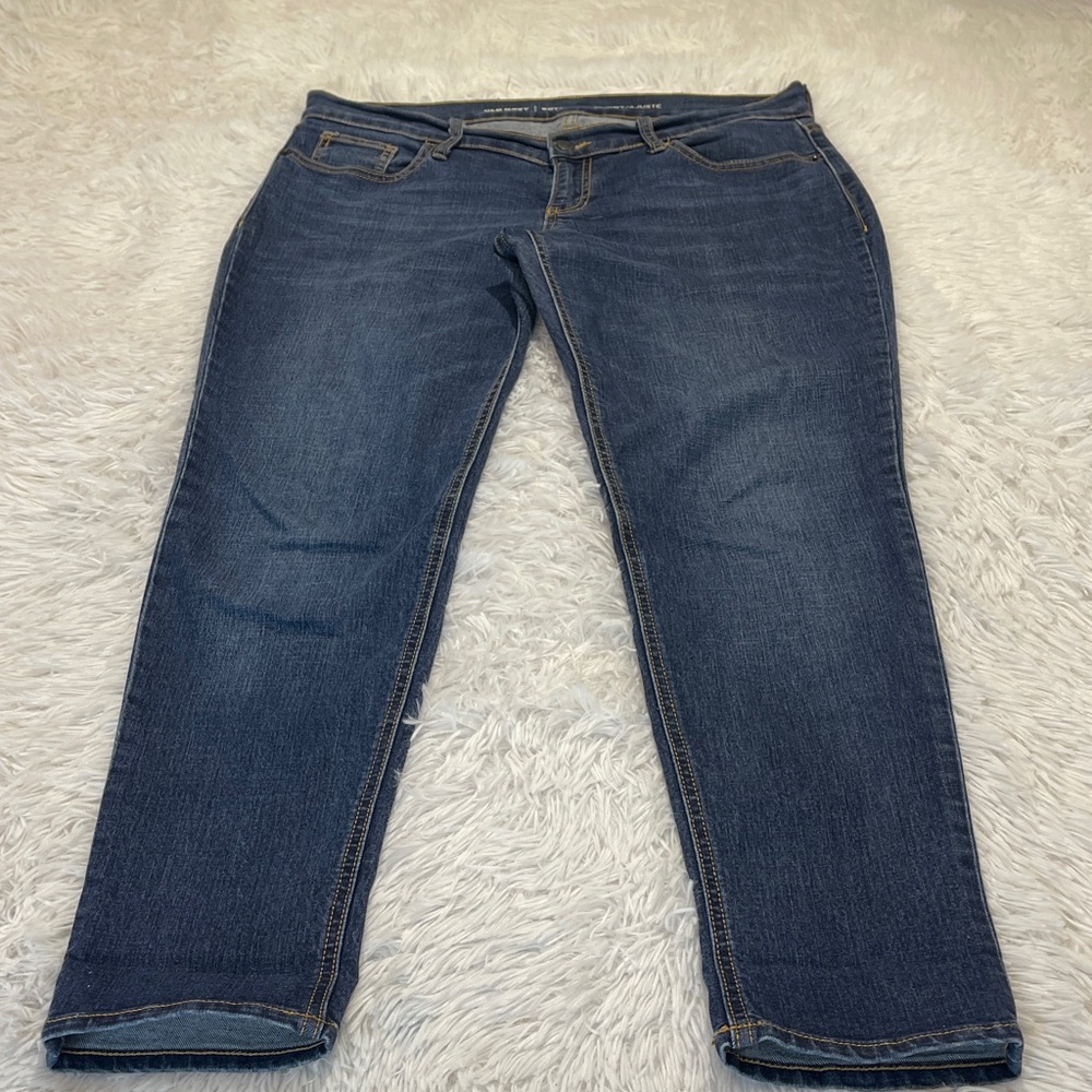 Old Navy Dark Blue BOYFRIEND SKINNY Jeans WOMENS SIZE 8